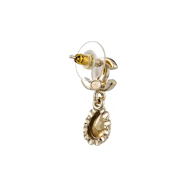 CHANEL 2022 Cc Logo Drop Earrings-2