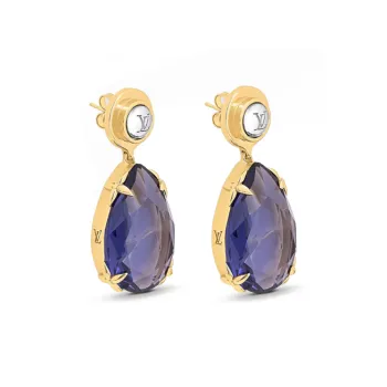 LOUIS VUITTON Heirloom Earrings Women's Purple
