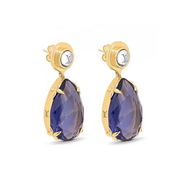 LOUIS VUITTON Heirloom Earrings Women's Purple-0