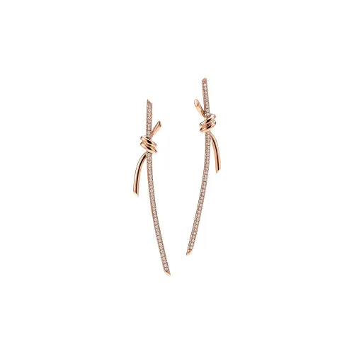 TIFFANY & CO. Tiffany Knot Series Earrings Women's Pink