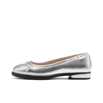 Ecco Casual Single Shoes 3cm Women's Silver