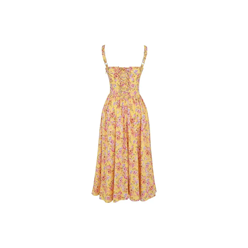 HOUSE OF CB Slip Dress Women's Yellow-1