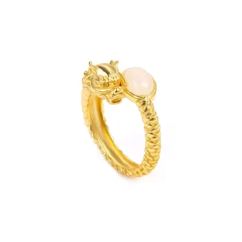 Fan Lan 925 Sterling Silver Hetian Jade Rings Unisex Pale Greenish-White Jade