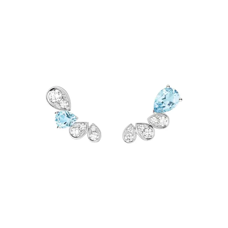 Chaumet 18K White Gold Earrings Women's-0