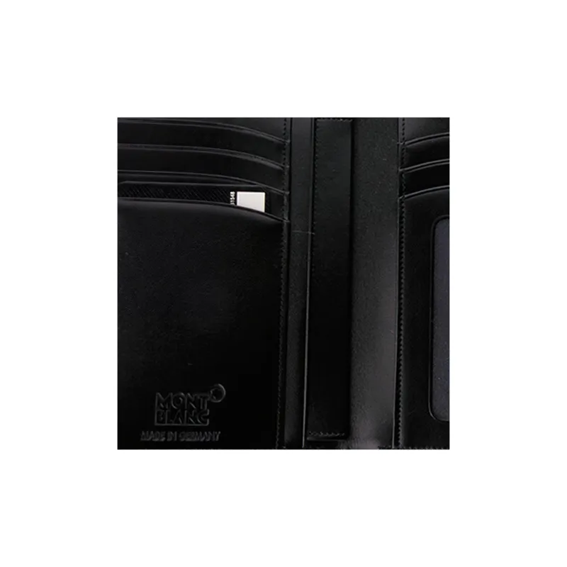 MONTBLANC Meisterstuck Cow Leather Wallet Coin Purse Men's Black-4