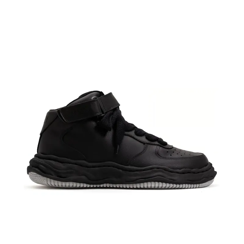 MIHARA YASUHIRO Wayne Skateboard Shoes Unisex High Top Pure Black-1
