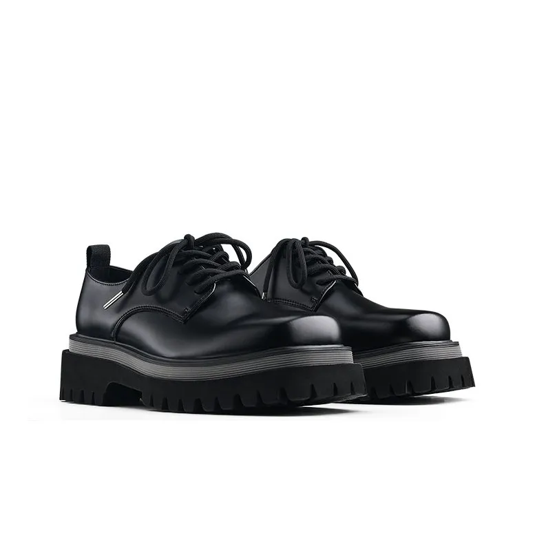 HANQIAORIJI Black Blood Series Women's Casual Shoes Unisex Black-2