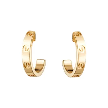 CARTIER LOVE Series Karat Gold Earrings Women's