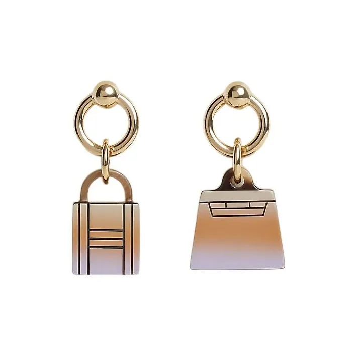 HERMES Amulettes Maroquinier Earrings Women's-0