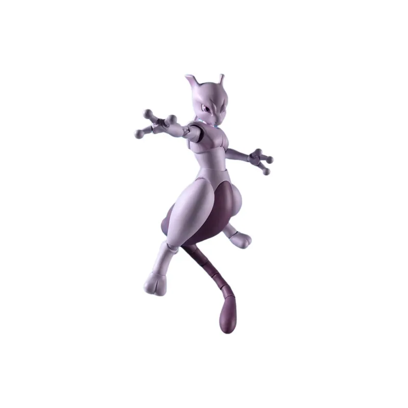BANDAI Mewtwo Bandai S.H.Figuarts Pokémon Arts Remix Assembled Model 14cm Scale Figures-4