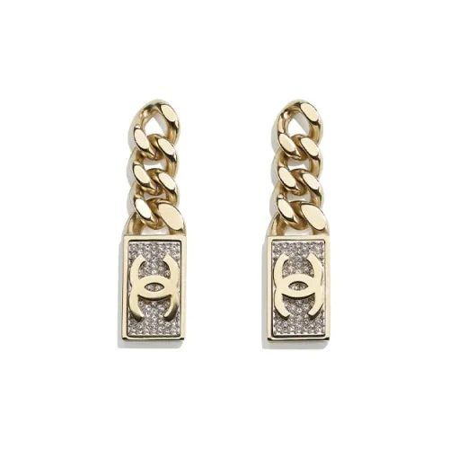 CHANEL Earrings Women's Gold