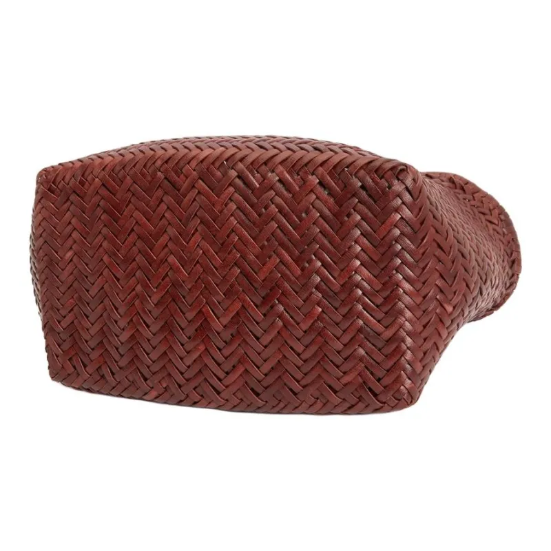 Dragon Diffusion Calfskin Handbag Trumpets Women's Burgundy-4