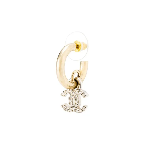 CHANEL Metal/Diamantes Earrings-1