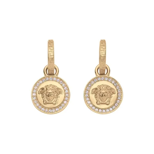 VERSACE Medusa Earrings Unisex Gold