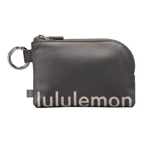 Lululemon Card Holders Ash Sage Green With White Opal