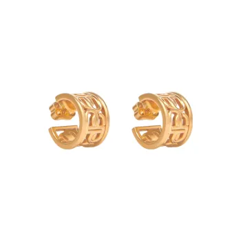 Balenciaga Earrings Women's Gold