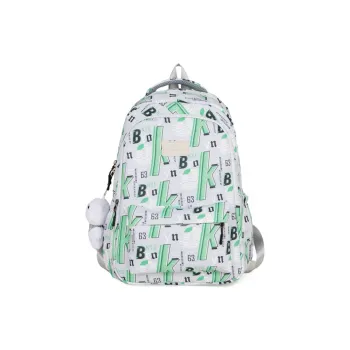 OUZIHUANG Nylon Backpack Regular Unisex Green/Black/Blue