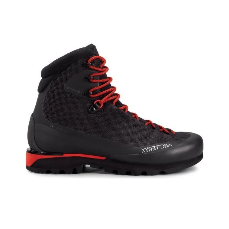 Arcteryx Acrux LT GTX Anti-Slip Wear-Resistant High-Top Trekking Shoes Unisex Black Red-1