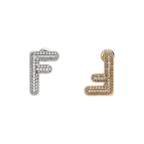 FENDI Earrings Unisex Gold/Silver