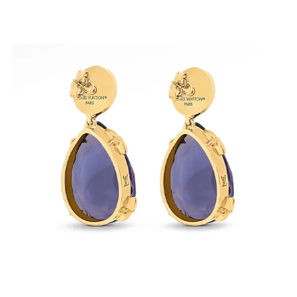 LOUIS VUITTON Heirloom Earrings Women's Purple-1