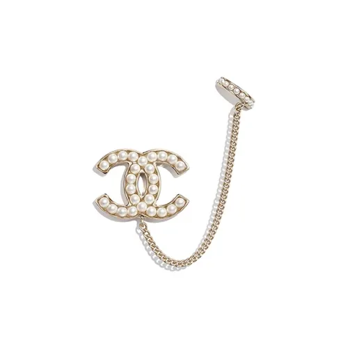 CHANEL Earrings Women's Gold