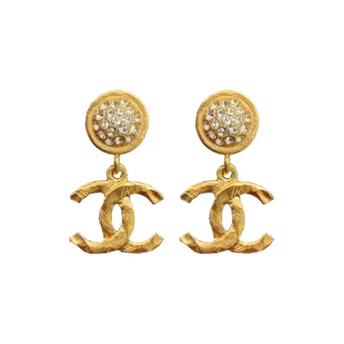 CHANEL Earrings Women's Gold