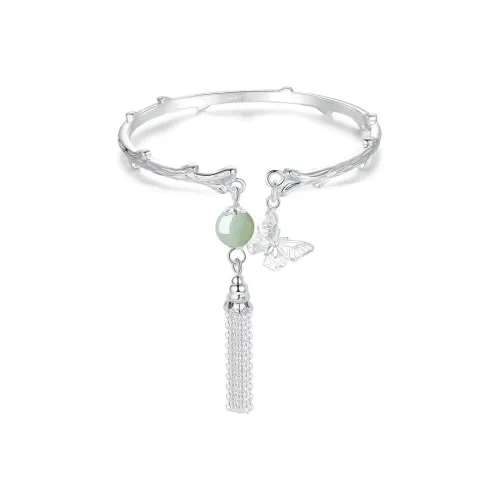 Emerald Dynasty Bangles Green Jade Women's