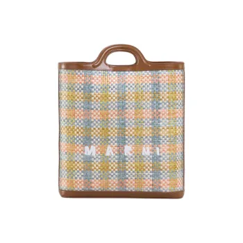 MARNI Tropicalia Checked Tote Bag