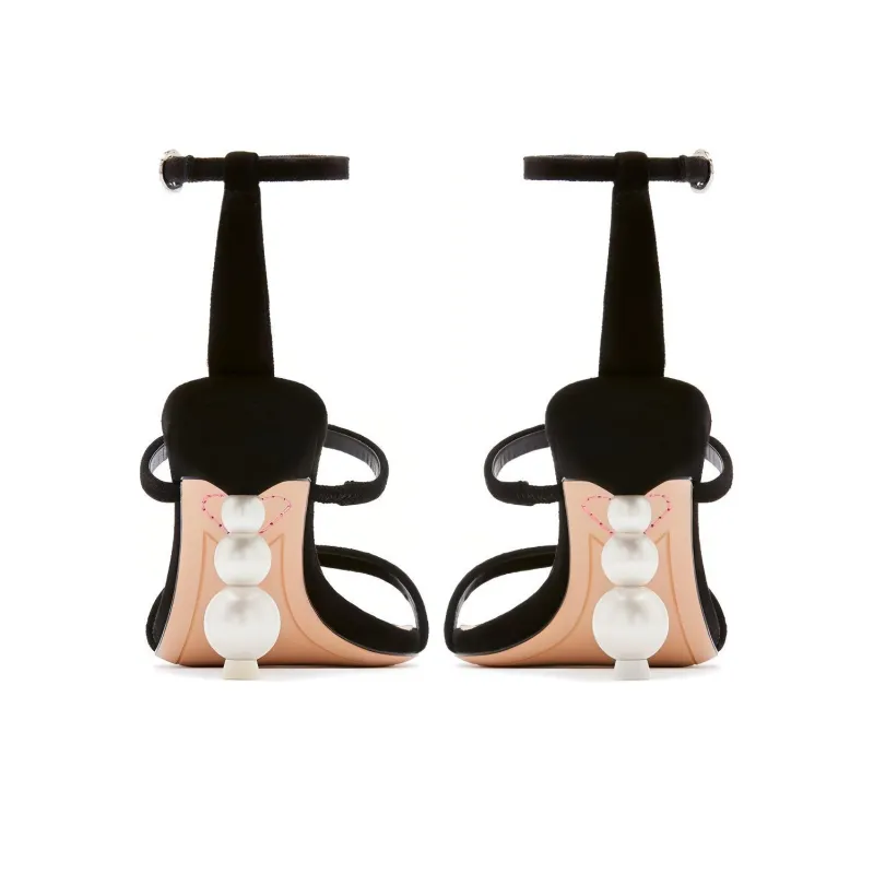 Sophia Webster Rosalind One-Strap Sandals 8.5cm Women's Black-3