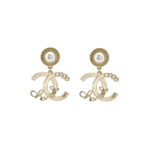 CHANEL Earrings Women's Gold