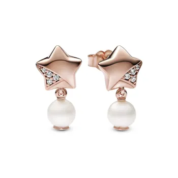 Pandora Earrings Women's Rose Gold