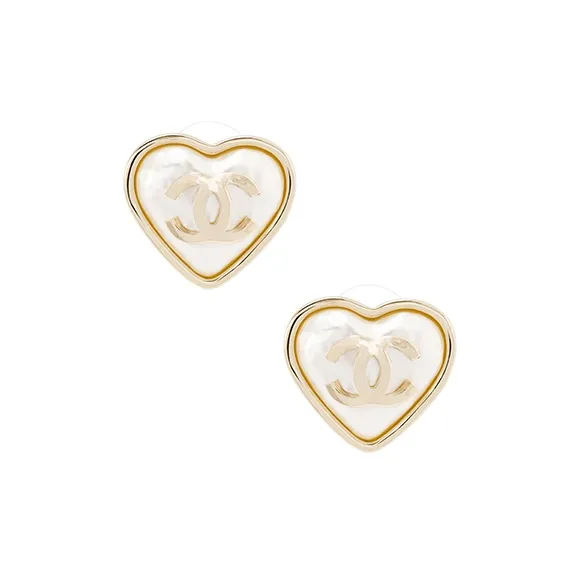 CHANEL Metal Earrings Women's Gold-0