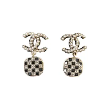 CHANEL Earrings Women's Silver