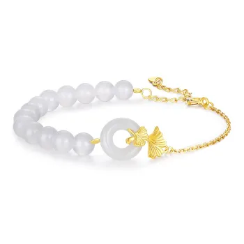 SEVEN COOK S925 Silver Bracelets Women's White Jade