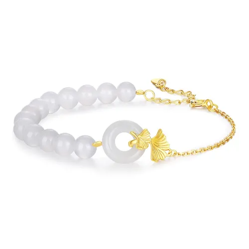 SEVEN COOK S925 Silver Bracelets Women's White Jade