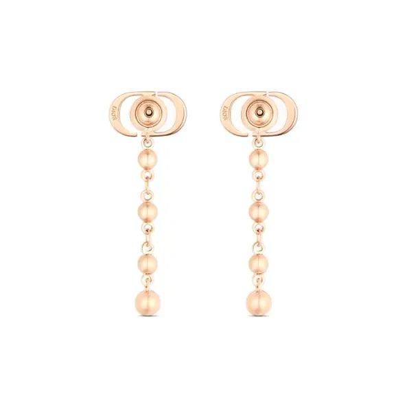 DIOR Metal Earrings Women's Rose Gold-1