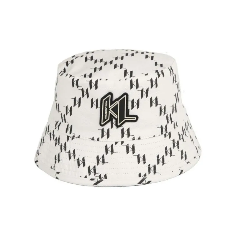 KARL LAGERFELD / Karl Lagerfeld Jeans Logo appliqúe Reversible Bucket Hat-2