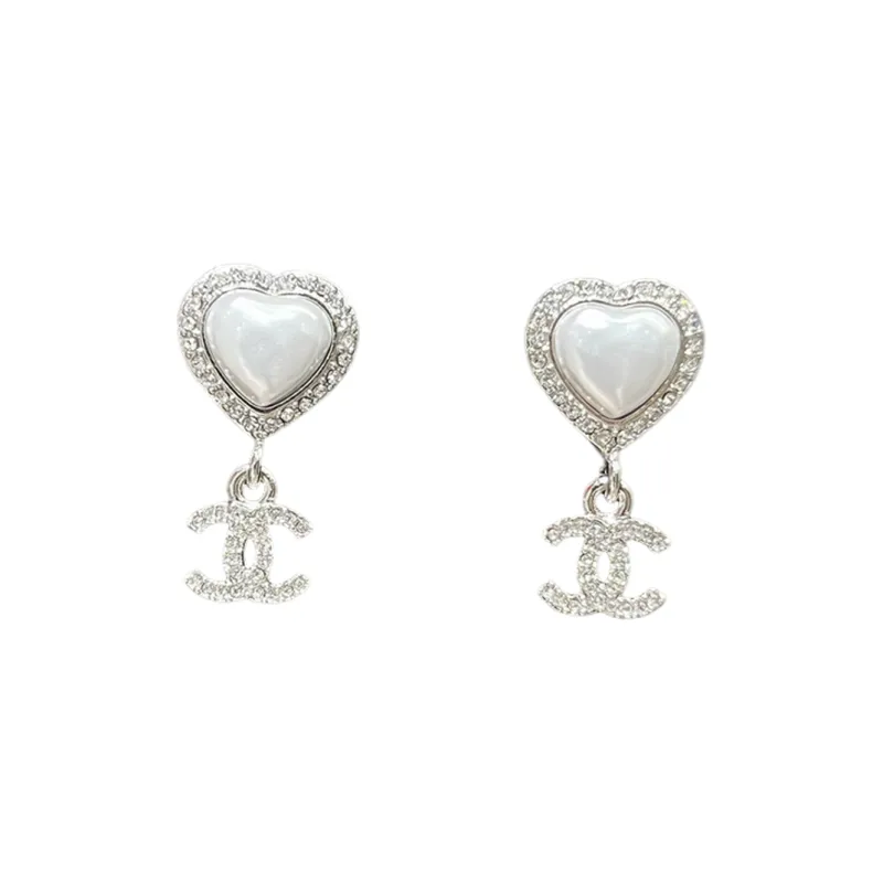 CHANEL Metal, Rhinestone Stud Earrings Women's-0