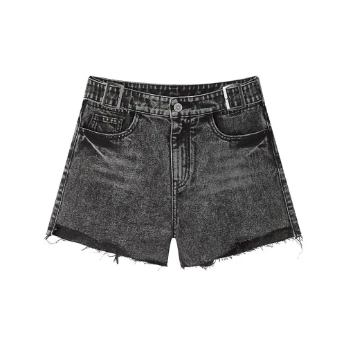 LEDIN Denim Shorts Women's Dark Gray