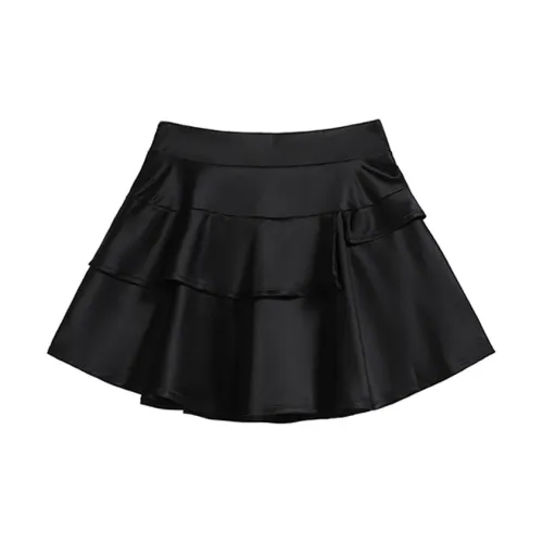 LOKUINTUS Casual Short Skirts Women's Black