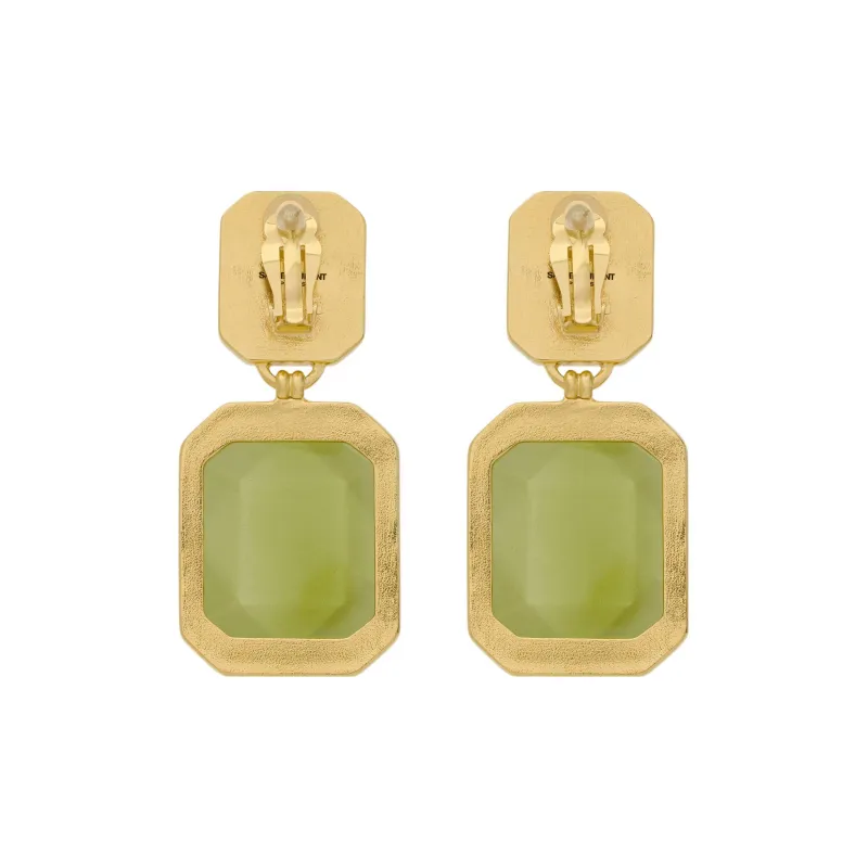 SAINT LAURENT Octagon Earring-1