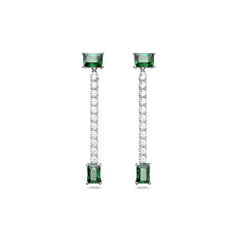 Swarovski Matrix Crystal embellished Drop Earrings-0