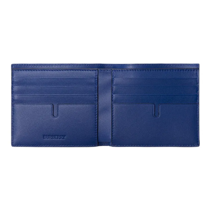 Burberry Polyester Cotton Blend Wallet Men's Knight Blue-2