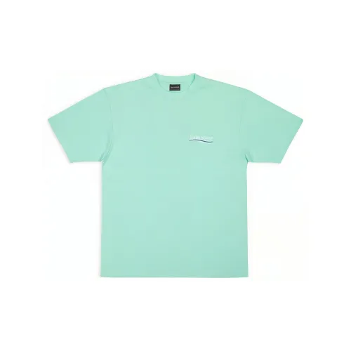 Balenciaga Political Campaign T-Shirts Women's Mint Green