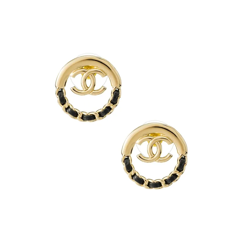 CHANEL Earrings Women's Gold-1