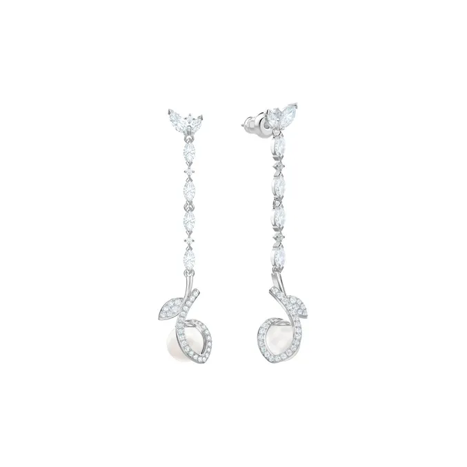 Swarovski Leonore Earrings Women's Silver-1