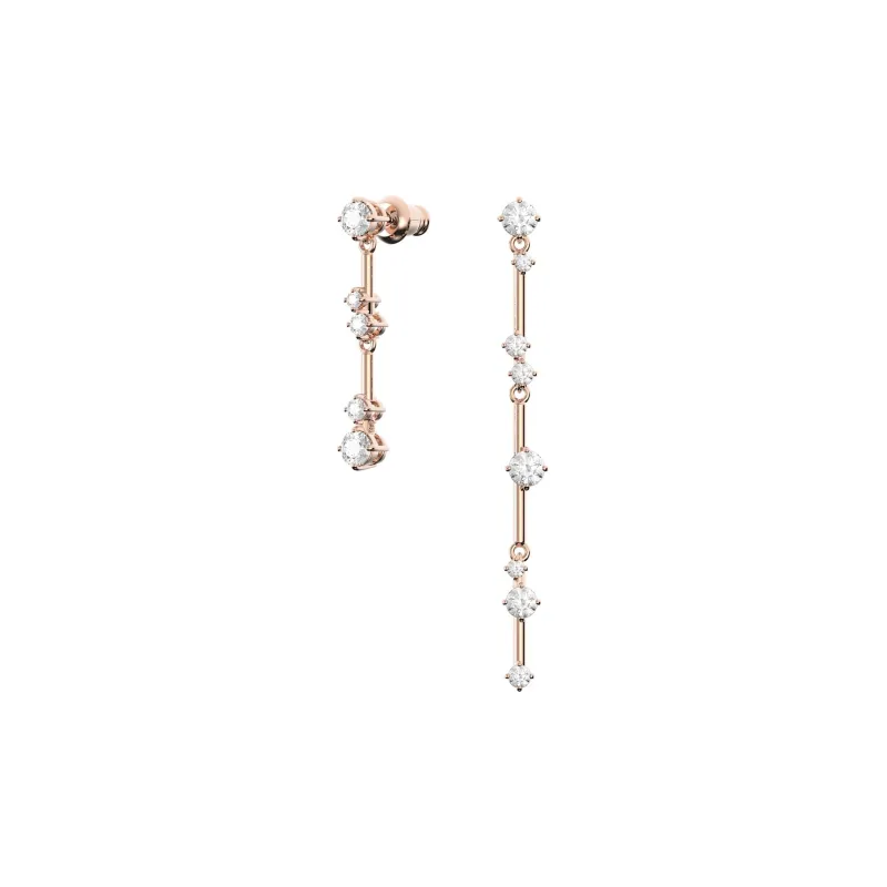 Swarovski Constella Rose Gold Tone Plated Earrings Women's Rose Gold-1