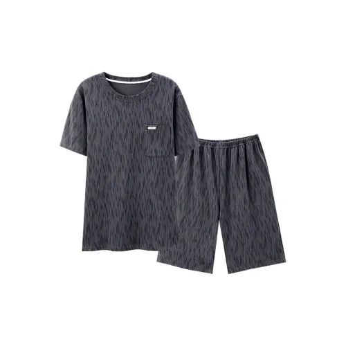Follow The United States Pajama Set Men's Dark Gray