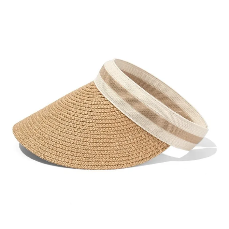 Pelloy Paper Straw Sun Protection Hats Women's-1