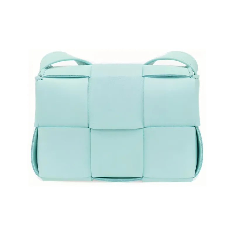Bottega Veneta CASSETTE Lambskin Tofu Bag Shoulder Bag Crossbody Bag Mini Women's Blue-2